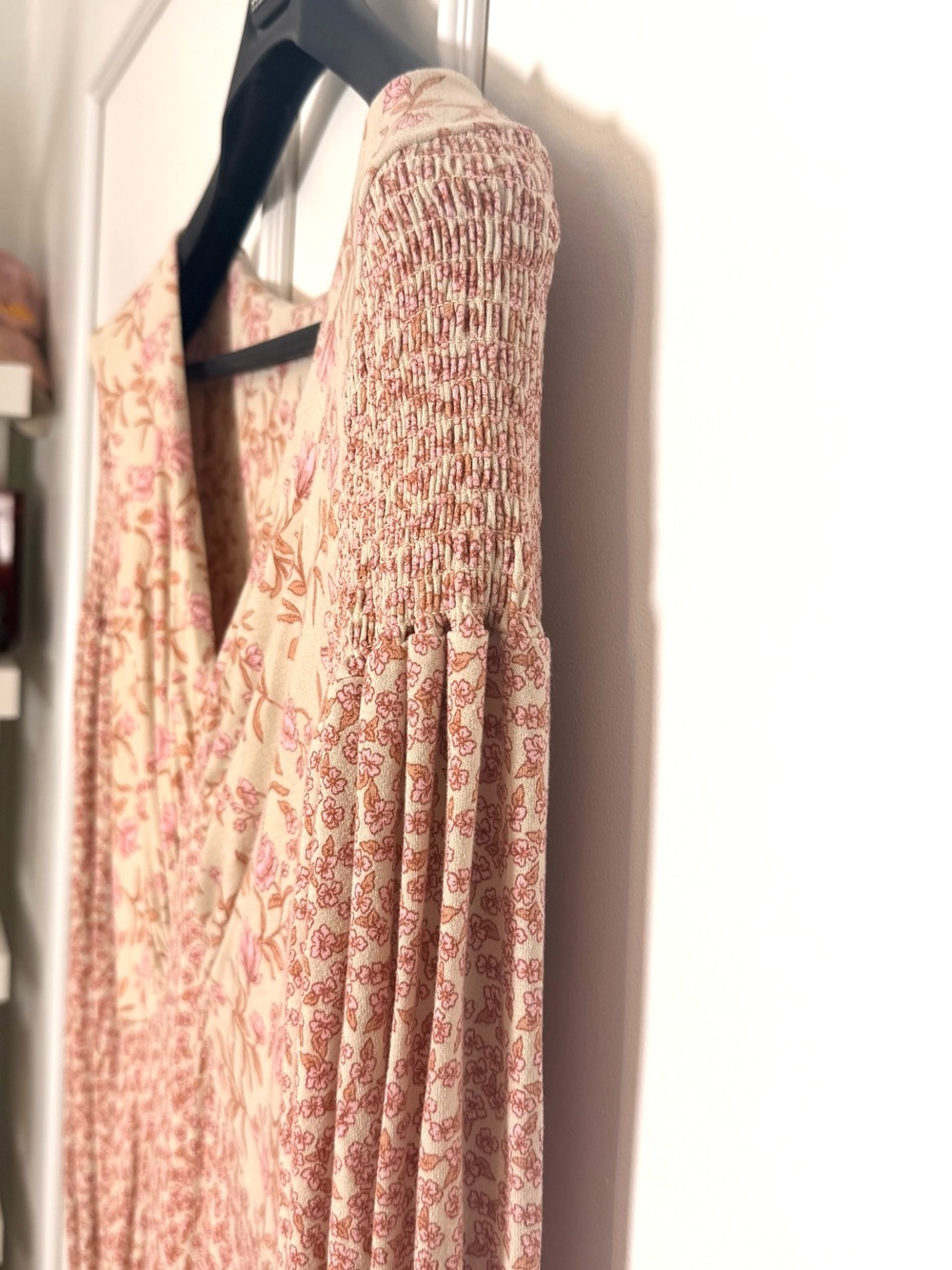 Free People Pink Love Story Maxi Dress Medium Romantic Dreamy - Picture 12 of 14